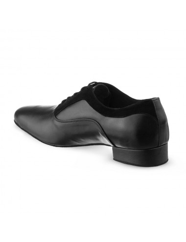  Zapatos de cuero negro para hombre Zapatos de baile latino  Zapatos de baile estándar nacional Zapatos de entrenamiento Zapatos de  cuero Zapatos de cuero con cordones para hombre, Negro - 