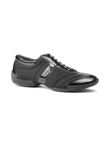 desconocido Orden alfabetico Compra Zapato sneakers de licra y charol negros