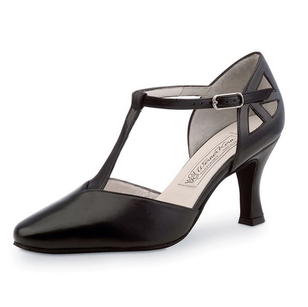 Zapato de Baile Piel Negro Modelo Chapín de 3 cm.